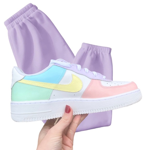 Nike Shoes - NIKE | Air Force Ones | Womens 8 | Pastel Matte Colorblock